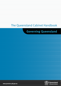 Queensland Cabinet Handbook