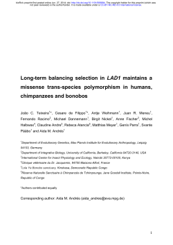 Long-term balancing selection in LAD1 maintains a