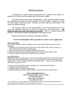 Pardon Application - Arkansas Crime Information Center