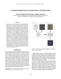 Combining Satellite Imagery and Open Data to Map Road Safety