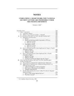 Unsheathing A Sharp Sword: Why National