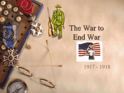 The War to End War
