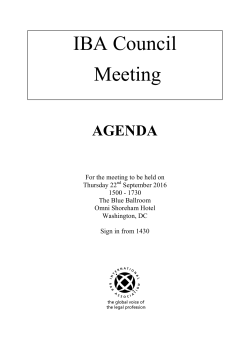 IBA Council Meeting - International Bar Association