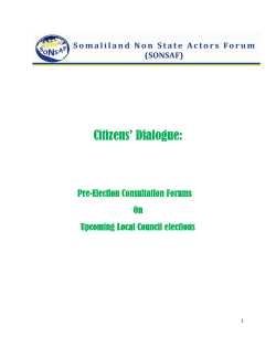 Pre-election Consultative Report Final