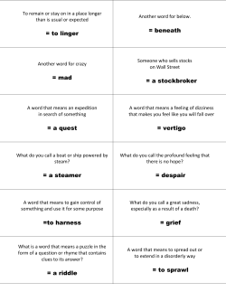 a stockbroker = a quest = vertigo = a steamer = despair