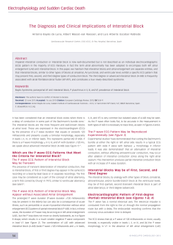 The Diagnosis and Clinical Implications of Interatrial Block