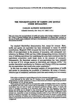 The Non‑Equivalence of Tariffs and Quotas under Retaliation