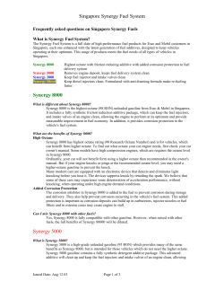 Singapore Synergy Fuel System Synergy 8000
