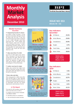 BPI Monthly Report - December 2010