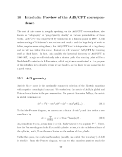 10 Interlude: Preview of the AdS/CFT correspon