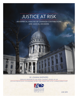 justice at risk - American Constitution Society