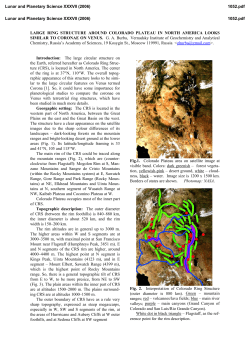 LARGE RING STRUCTURE AROUND COLORADO PLATEAU IN