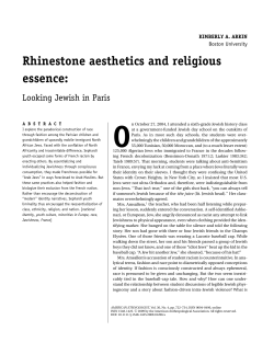 Rhinestone aesthetics and religious essence - bu people
