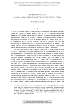 Reverse Imperialism : Invasion Narratives in