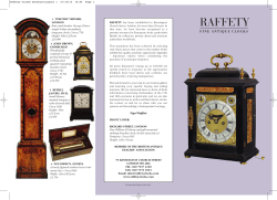 Autumn 07 Cover - Raffety Clocks