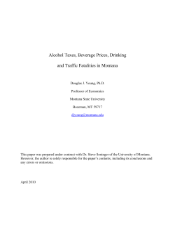 Alcohol Taxes, Beverage Prices, Drinking and Traffic Fatalities in
