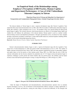 An Empirical Study of the Relationships among Employee`s