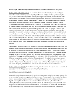 Finding the Right Balance with Vitamin and Trace Mineral Fortification