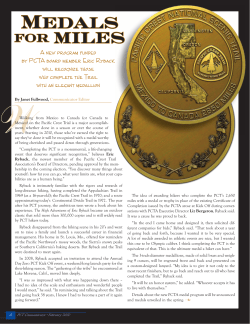 Medals for miles - Pacific Crest Trail Association