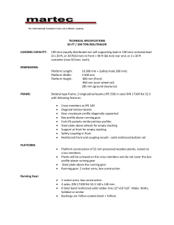 technical specifications 62-ft / 100-ton