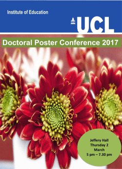 2017 Poster Conference Booklet