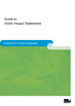 Guide to Victim Impact Statements