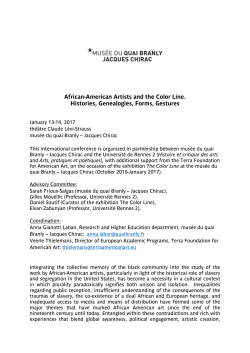 African-American Artists and the Color Line. Histories, Genealogies