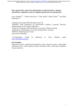 How context alters value: Price information recruits the