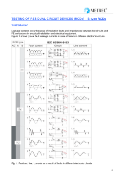 TESTING OF RESIDUAL CIRCUIT DEVICES (RCDs) &ndash; B