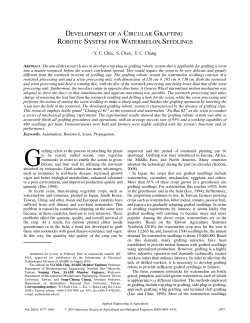 development of a circular grafting robotic system for watermelon