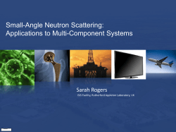 Small-Angle Neutron Scattering: Applications to Multi