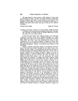 Indiana Magazine of Historg