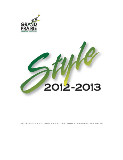 Style Guide - Grand Prairie ISD