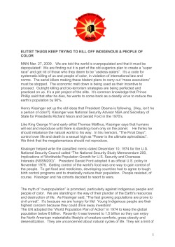 ELITIST THUGS KEEP TRYING TO KILL OFF