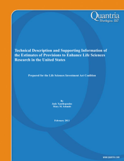 Technical Description and Supporting Information of the Estimates of