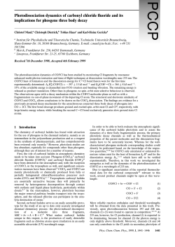 Photodissociation dynamics of carbonyl chloride