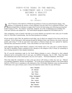 FORTY-FIVE YEARS IN THE MAKING, A COMMITMENT AND A