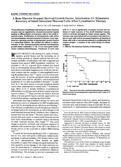 A Bone Marrow Stromal-Derived Growth Factor