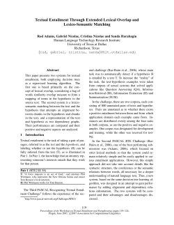 Proceedings of the 45th Annual Meeting of the Association of