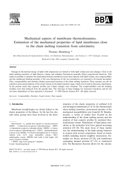 Mechanical aspects of membrane thermodynamics. Estimation of