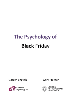 The Psychology of Black Friday