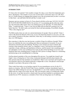 The Miracle of the Cross - Green Acres Baptist Church