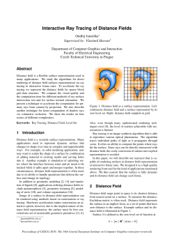 Interactive Ray Tracing of Distance Fields