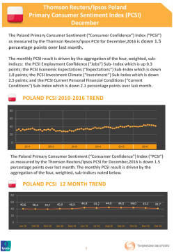 Poland PRIMARY CONSUMER SENTIMENT INDEX - TRIP