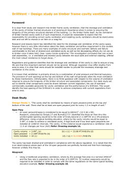 DrillVent - Design study on timber frame cavity ventilation