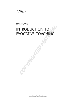 Chapter One - Center for School Transformation