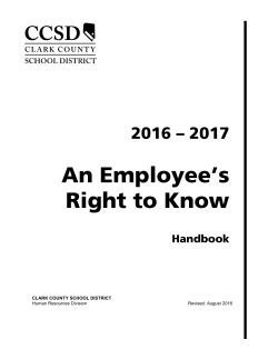 An Employee`s Right to Know