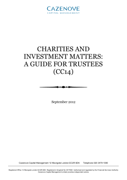 our guide to CC14 - Cazenove Capital Management