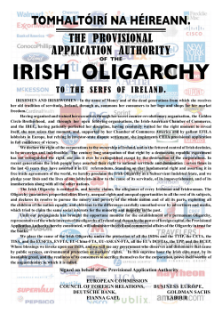 The 2016 Proclamation of the Irish Oligarchy!