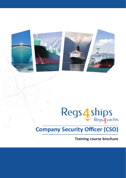 Company Security Officer (CSO)